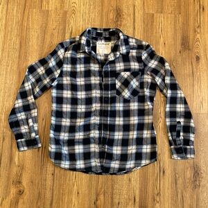 Garage Boyfriend Plaid Button-Up